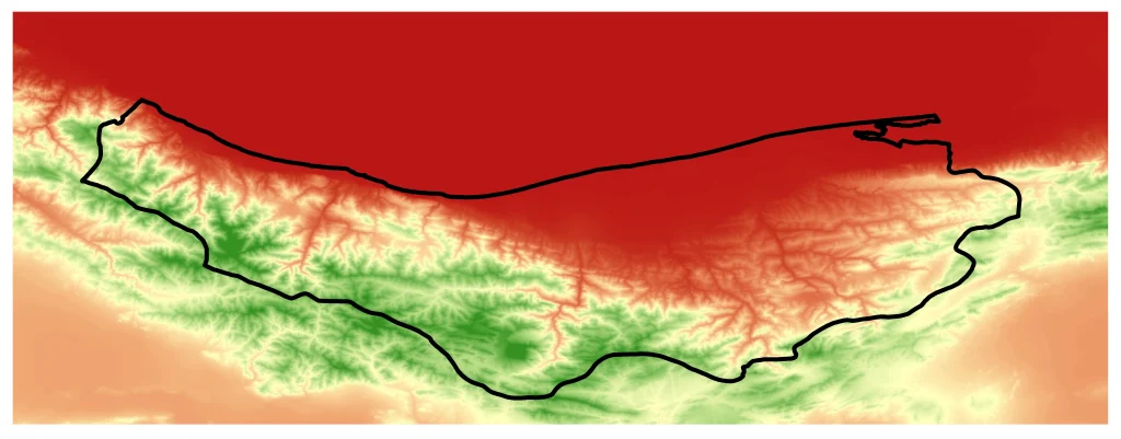 DEM استان مازندران